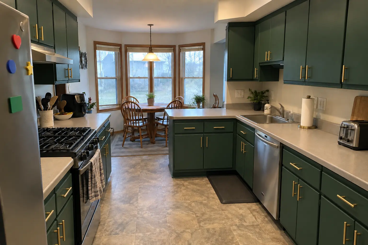 Kitchen Cabinet Painting — after